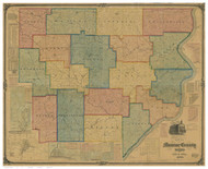 Monroe County Ohio 1869 - Old Map Reprint