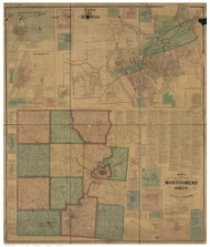 Montgomery County Ohio 1869 - Old Map Reprint