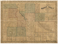Morgan County Ohio 1854 - Old Map Reprint