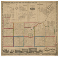 Sandusky County Ohio 1860 - Old Map Reprint