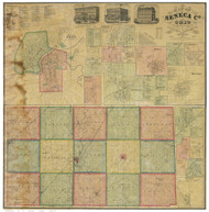 Seneca County Ohio 1864 - Old Map Reprint