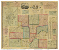 Shelby County Ohio 1865 - Old Map Reprint