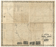 Stark County Ohio 1855 - Old Map Reprint