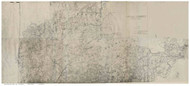 Amelia County Virginia 1860 - Old Map Reprint