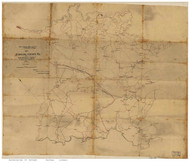Caroline County Virginia 1862 - Old Map Reprint