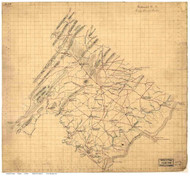Frederick County Virginia ca 1860 - Old Map Reprint