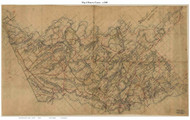 Hanover County Virginia ca 1860 - Old Map Reprint