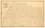 Mecklenburg County Virginia ca 1860 - Old Map Reprint