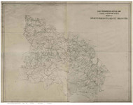 New Kent County Virginia ca 1860 - Old Map Reprint