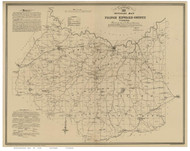 Prince Edward County Virginia 1879 - Old Map Reprint