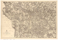 Richmond County Virginia 1867 - Old Map Reprint