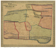 Rockbridge County Virginia 1860 - Old Map Reprint