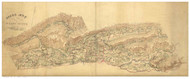 Wythe County Virginia ca 1860 (northern part) - Old Map Reprint