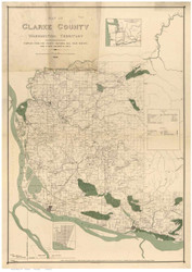 Clarke County Washington 1888 - Old Map Reprint
