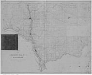 Cowlitz County Washington 1895 - Old Map Reprint