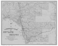 Cowlitz County Washington 1897 - Old Map Reprint