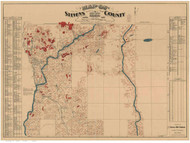 Stevens County Washington 1900 - Old Map Reprint