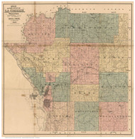 La Crosse County Wisconsin 1890 - Old Map Reprint