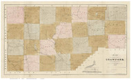 Crawford County Pennsylvania 1839 - Old Map Reprint