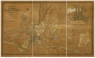 Philadelphia County Pennsylvania 1843a - Old Map Reprint