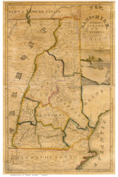 New Hampshire 1817 Ruggles - Old State Map Reprint