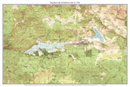 Big Bear Lake & Baldwin Lake 1954 - Custom USGS Old Topo Map - California