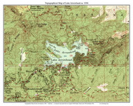 Lake Arrowhead 1956 - Custom USGS Old Topo Map - California