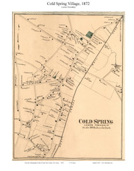 Cold Spring Village - Lower Township, New Jersey 1872 Old Town Map Custom Print - Cape May Co.