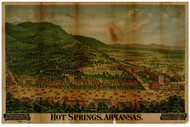 Hot Springs, Arkansas 1890 Bird's Eye View