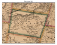 Wardsboro, Vermont 1856 Old Town Map Custom Print - Windham Co.