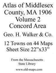 Intro Sheet, 1906 - Old Street Map Reprint - Middlesex Co. Atlas Vol.2 - Concord to Wakefield