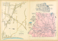 Westfield, Fairview & Holyoke Water Works, Massachusetts 1912 Old Town Map Reprint - Hampden Co.