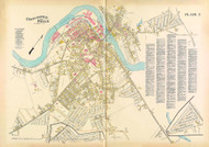 Chicopee Falls, Massachusetts 1912 Old Town Map Reprint - Hampden Co.
