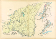 Palmer, Massachusetts 1912 Old Town Map Reprint - Hampden Co.