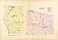 Tolland & Granville, Massachusetts 1912 Old Town Map Reprint - Hampden Co.