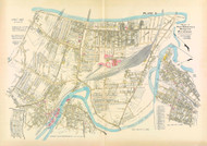 Villages of West Springfield, Merrick & Mittineague, Massachusetts 1912 Old Town Map Reprint - Hampden Co.