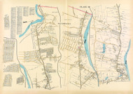 West Springfield, Massachusetts 1912 Old Town Map Reprint - Hampden Co.