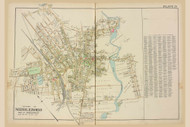 Middleboro Village, Massachusetts 1903 Old Town Map Reprint - Plymouth Co.