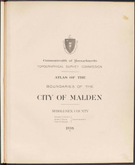 15d - Malden, ca. 1900 - Massachusetts Harbor & Land Commission Boundary Atlas Digital Files