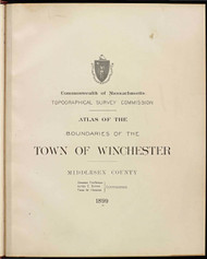 16b - Winchester, ca. 1900 - Massachusetts Harbor & Land Commission Boundary Atlas Digital Files