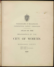 16c - Woburn, ca. 1900 - Massachusetts Harbor & Land Commission Boundary Atlas Digital Files