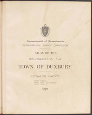 P - Duxbury, ca. 1900 - Massachusetts Harbor & Land Commission Boundary Atlas Digital Files