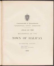 P - Halifax, ca. 1900 - Massachusetts Harbor & Land Commission Boundary Atlas Digital Files