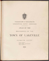 P - Lakeville, ca. 1900 - Massachusetts Harbor & Land Commission Boundary Atlas Digital Files