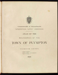 P - Plympton, ca. 1900 - Massachusetts Harbor & Land Commission Boundary Atlas Digital Files