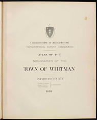 P - Whitmean, ca. 1900 - Massachusetts Harbor & Land Commission Boundary Atlas Digital Files