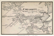 Cohassett Village, Massachusetts 1858 Old Town Map Custom Print - Norfolk Co.