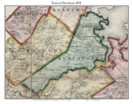 Dorchester, Massachusetts 1858 Old Town Map Custom Print - Norfolk Co.
