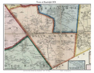 Randolph, Massachusetts 1858 Old Town Map Custom Print - Norfolk Co.