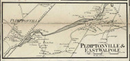 Plimptonville and East Walpole Villages, Massachusetts 1858 Old Town Map Custom Print - Norfolk Co.